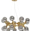 Hangeleuchte Atomic Balls Brass O74Cm