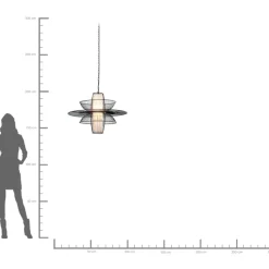 Hangeleuchte Cappello Opposto Schwarz