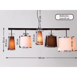 Hangeleuchte Parecchi Black 140