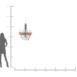 Hangeleuchte Starlight Rainbow 6-Arm