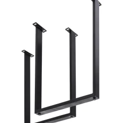 Hochgestell Tavola Schwarz Matt (2/Set)