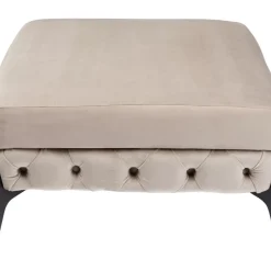 Hocker Bellissima Velvet Beige 80Cm