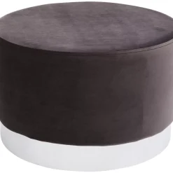 Hocker Cherry Dunkelgrau Silver O55Cm