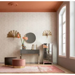 Hocker Cherry Rose Brass O55Cm