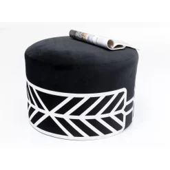 Hocker Jenna Schwarz O61Cm