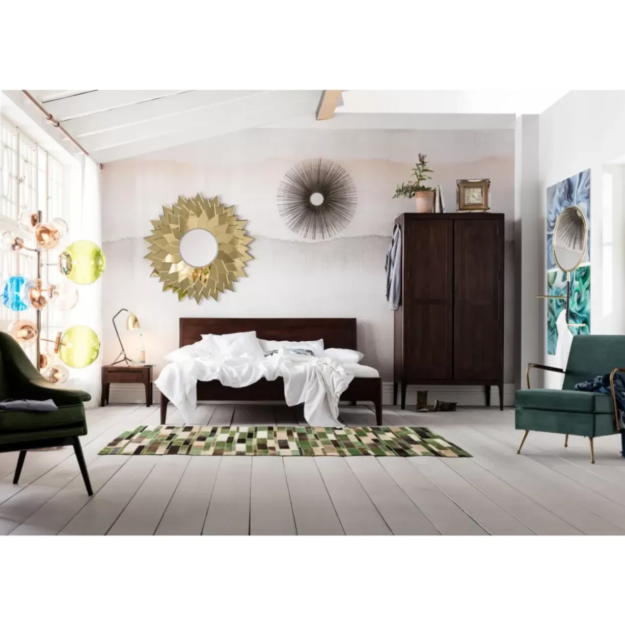 Holzbett Brooklyn Walnut 180X200Cm