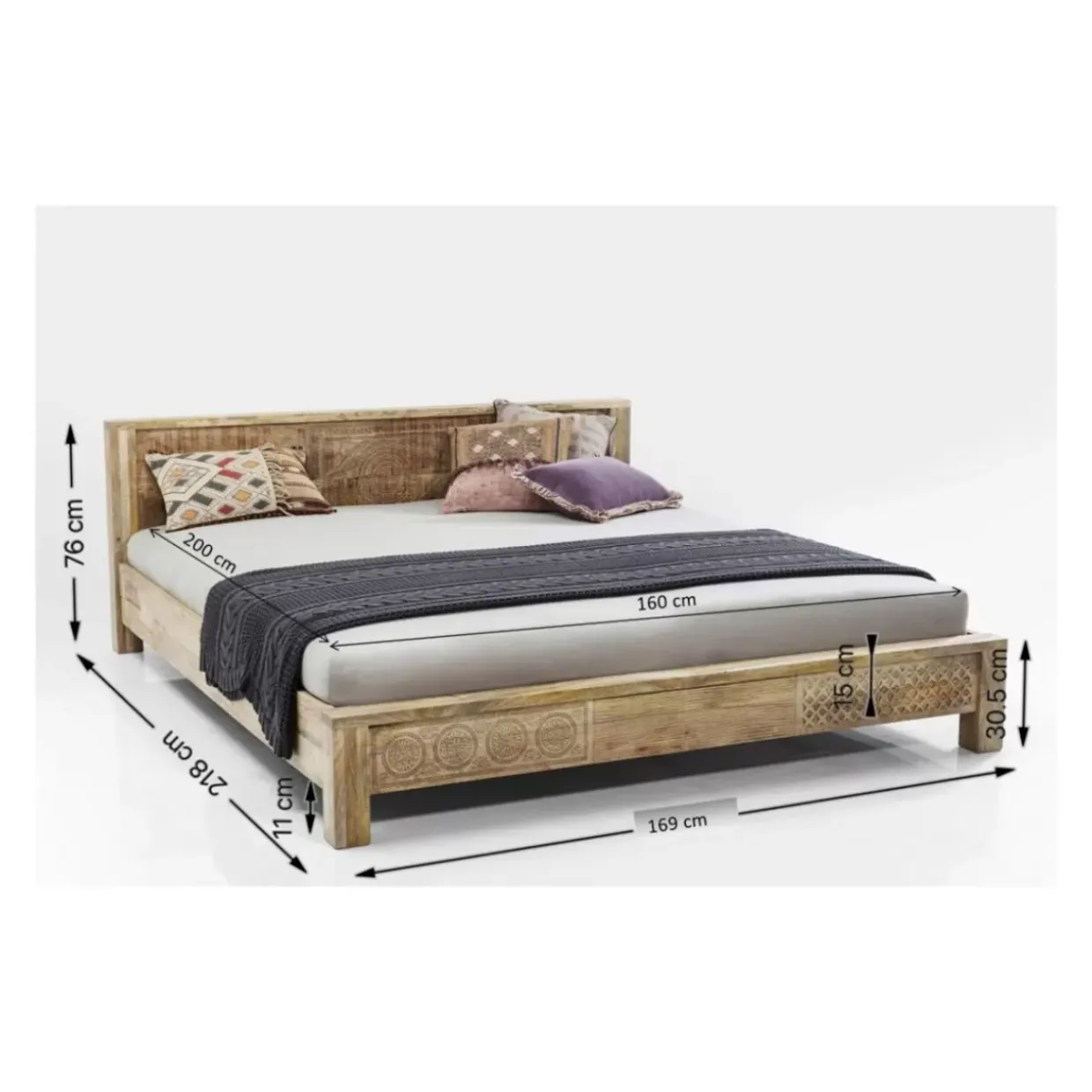 Holzbett Puro 160X200Cm