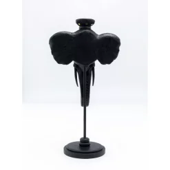 Kerzenständer Elephant Head Schwarz 49Cm