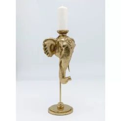 Kerzenständer Elephant Head Gold 49Cm