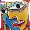 Kissen Faccia Arte Colore Left 50X50Cm