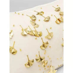 Kissen Ginkgo Beige 28X50Cm
