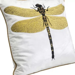 Kissen Glitter Dragonfly Weis 40X40Cm