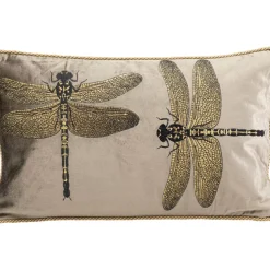 Kissen Glitter Dragonfly Braun 50X30Cm