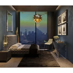 Konsole Laser Silber Klarglas 120X40