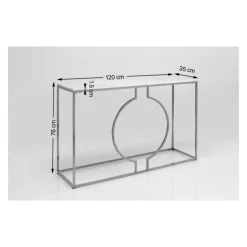 Konsole Miami Loft Schwarz 120X75Cm