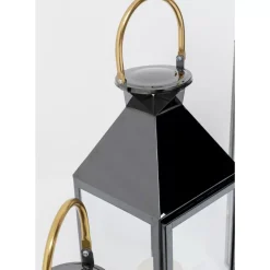 Laterne Giardino Schwarz Gold (4/Set)