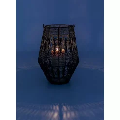 Laterne Hayat Schwarz 33Cm