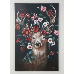 Leinwandbild Deer In Flower 90X140Cm
