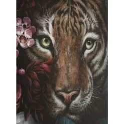 Leinwandbild Tiger In Flower 90X140Cm