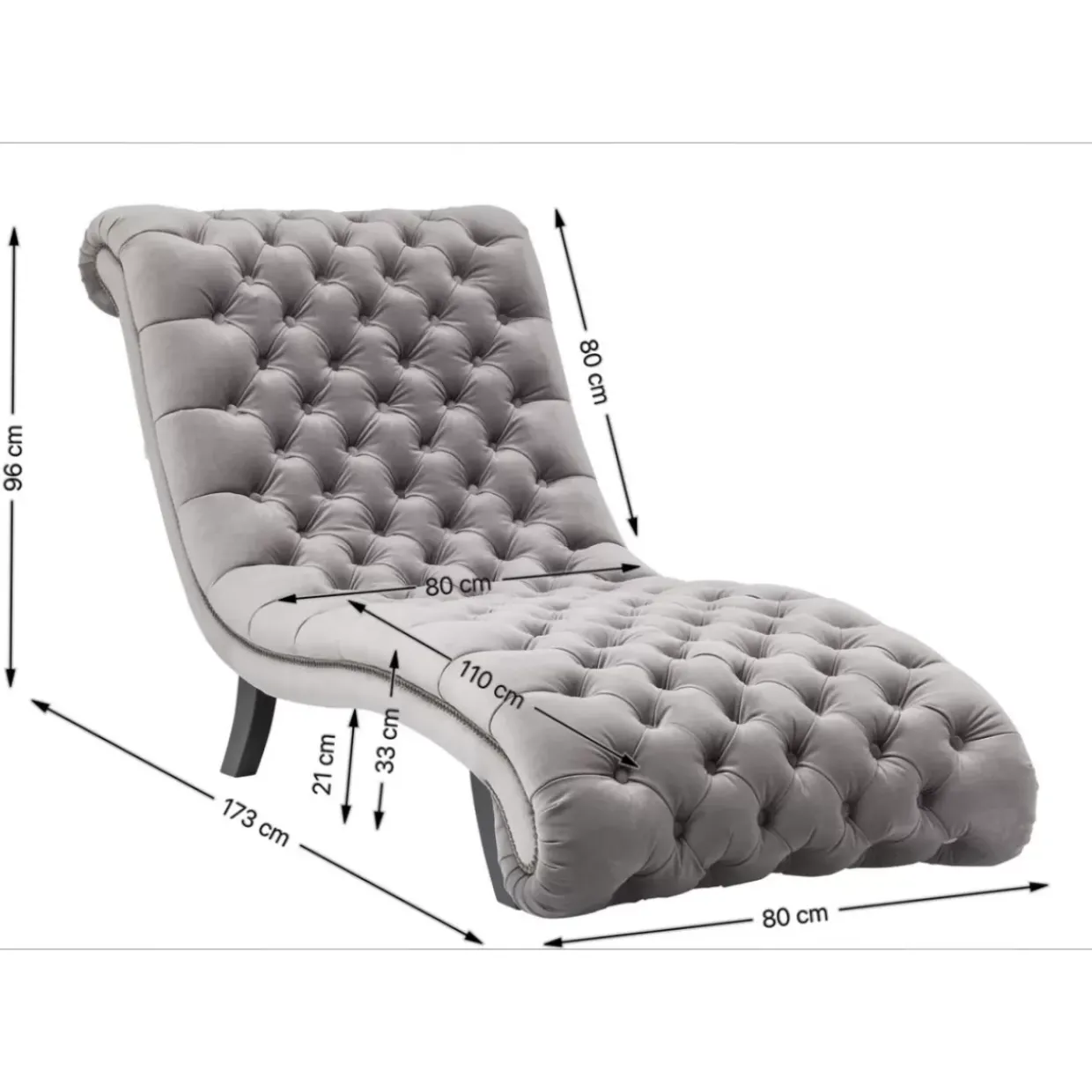 Liege Desire Velvet Silbergrau