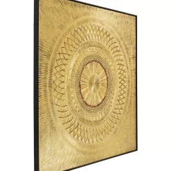Objektbild Art Geometric Circle Gold 120X120Cm