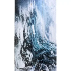 Paravent Triptychon Wave Vs Palms 120X180Cm