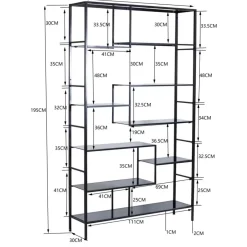 Regal Loft Schwarz 195X115