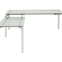 Schreibtisch Lorenco Chrom Winkelcombi 210X180Cm