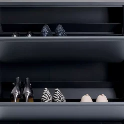 Schuhkipper Caruso 2-Er Doppel Anthrazit