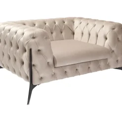Sessel Bellissima Velvet Beige 120Cm