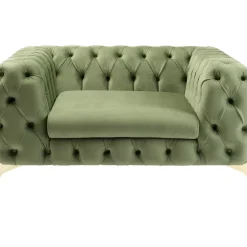 Sessel Bellissima Velvet Grun 120Cm