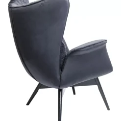 Sessel Tudor Velvet Schwarz