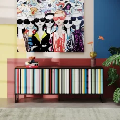 Sideboard Concertina Colore 186X74Cm