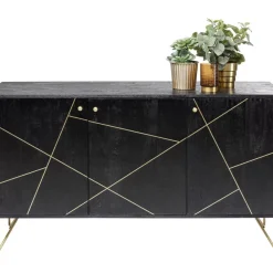 Sideboard Gold Vein 3 Turig 145X82Cm