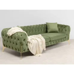 Sofa Bellissima 3-Sitzer Grun 240Cm