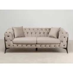 Sofa Bellissima 2-Sitzer Velvet Beige 200Cm
