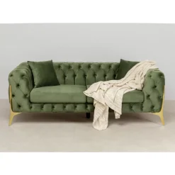 Sofa Bellissima 2-Sitzer Velvet Grun 200Cm