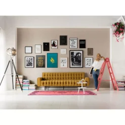 Sofa Milchbar 3-Sitzer Velvet Honey