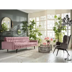 Sofa Milchbar 3-Sitzer Velvet Rose