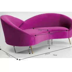 Sofa Night Fever 3-Sitzer Lila