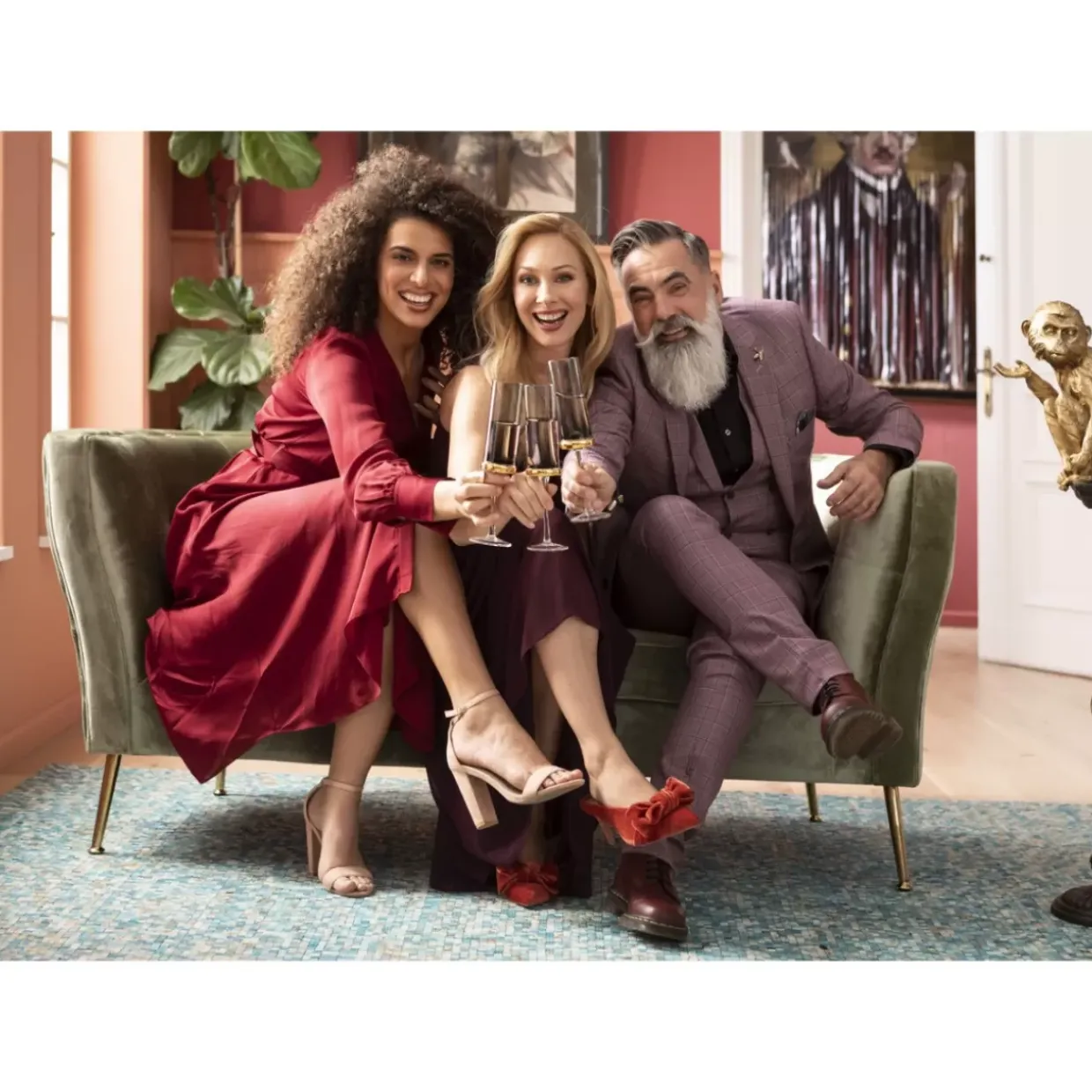 Sofa Rimini 2-Sitzer Grun