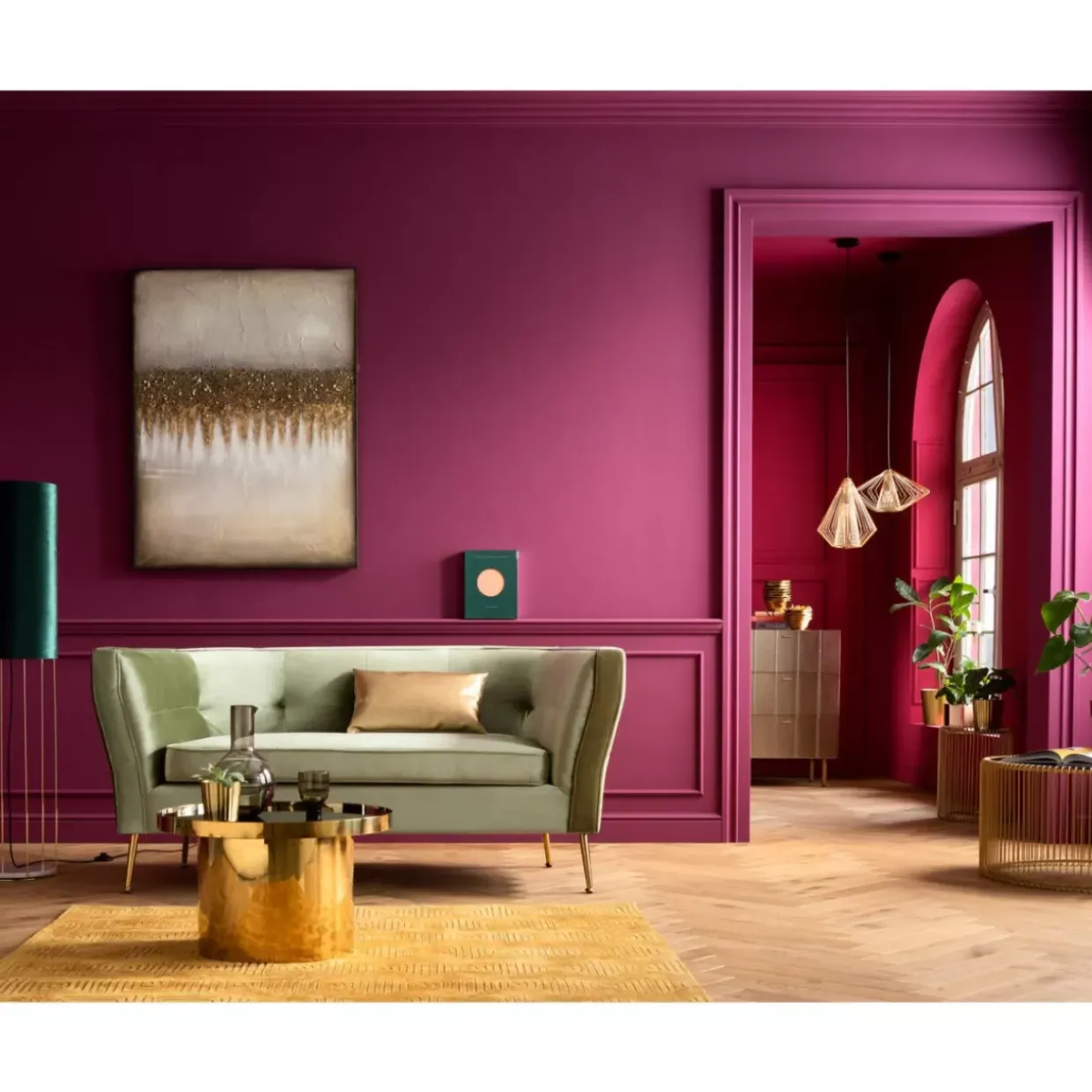 Sofa Rimini 2-Sitzer Grun