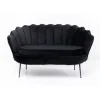 Sofa Water Lily 2-Sitzer Black Schwarz