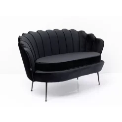 Sofa Water Lily 2-Sitzer Black Schwarz