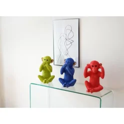 Spardose Monkey Kikazaru Rot