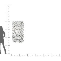 Spiegel Water Drops Copper 135X78