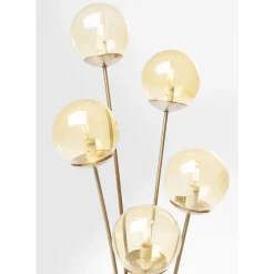 Stehleuchte Five Balls Amber Brass