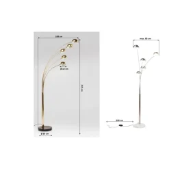 Stehleuchte Five Fingers Brass