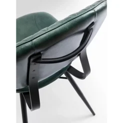 Stuhl Samba Leder Dunkelgrun