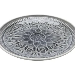 Teller Sicilia Mandala Grau O21Cm
